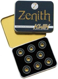 Riedell Kwik Zenith Bearings - Set of 16 Heat-Treated Alloy Roller Skate Bearings - Treated Alloy Roller Skate Bearings - 8mm