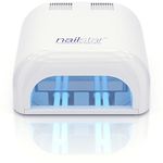 NailStar Professional 36 Watt UV Nail Dryer Nail Lamp for Gel with 120 and 180 Second Timers + 4 x 9W Bulbs Included