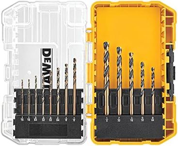 DEWALT Black Oxide Drill Bit Set with Pilot Point, 13-Piece (DW1163)