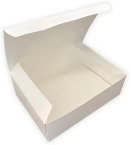 FC Meyer Meal Box, TABW9744, Take Out Food Container, Disposable and recyclable Paperboard To Go Boxes for Catering, White Lunch Box, 9 x 6.5 x 3.5, Pack of 15