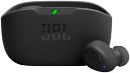 JBL Wave Buds In-Ear Wireless Earbuds with IP54 and IPX2 Waterproofing, Powerful Bass and 32-Hour Battery Life, Black