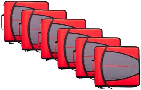 Case-it Zipper Binder | 3-Inch O-Rings | 600-Sheet | D-146 Fire Engine Red