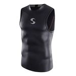 Synergy Triathlon Wetsuit Men's EpicSpeed Neoprene Sleeveless Top (Black, Large)