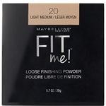 Maybelline New York Loose Finishing Powder, Controls Shine, Mineral Based Formula, Fit Me, 20 Light Medium, 20g