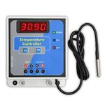 Magnus Power Protection Systems M-1129 Digital Led Display Temperature Controller With 1Mtr Water Proof Temperature Sensor Ds18B20 Probe | 230Vac 16A | Made In India