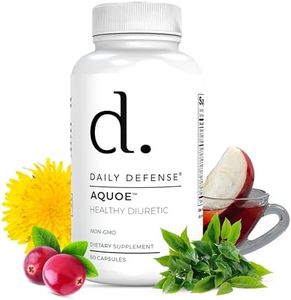 Diuretic Pills - Cranberry Pills with Green Tea, Dandelion, Apple Cider Vinegar & More - AQUOE Water Away Pills for Bloating & Fitness - Water Pills by Daily Defense, 60 Capsules