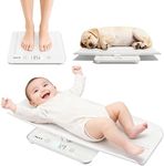 ACCT Baby Scale, Multifunctional Baby Weight Scale, Pet Scale for Puppy, Cat, Adult Scale Up to 330lbs, Accurate Digital Scale with Hold Function, 23-inch Height Measurement, 5 Units, LCD Screen