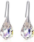 Meow Star Crystal Teardrop Earrings