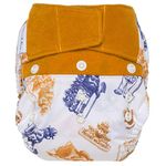 GroVia Reusable Hybrid Baby Cloth Diaper Hook & Loop Shell, One Size (Only You)