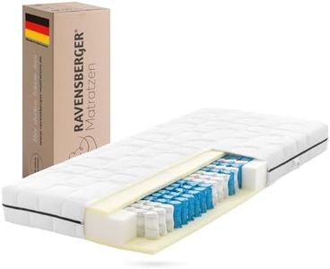 Ravensberger Matratzen Tonnentaschenfederkern-Matratze Ortho-SPRING - Härtegrad H3, mittelfest - 180 x 200 cm, Höhe 19 cm - 7-Zonen - Standard 100 by Oeko-TEX zertifiziert