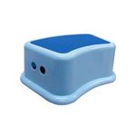 ANSIO Step Stool For Toilet with Non-Slip Surface, One Step Potty Step Stool for Toddlers For Bathroom And Sink, Plastic Kitchen Step Stool for kids (Blue)