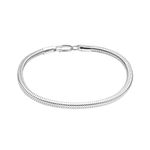 LeCalla 925 Sterling Silver BIS Hallmarked Italian Snake-Chain Bracelet for Men 9 Inches