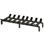 SteelFreak Heavy Duty 20 x 10 Inch (51 x 26 cm) Steel Grate for Wood Stove & Fireplace - Made in The USA