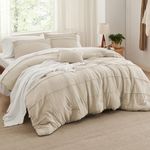 Bedsure Linen Queen Comforter Set -