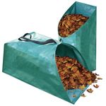 Singwow Dustpan Type Garden Waste Bag 200L x 2 Reusable Leaf Collector Heavy Duty Garden Bag Leaf Bag with Handles (dustpan 200L)