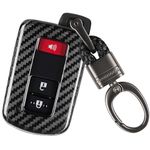 T-carbon for Toyota Tacoma Key Fob Cover with Keychain Lanyard,Real Glass Fiber Key Case Tacoma Accessories Fit for 2016-2022 Toyota Tacoma 4Runner Sequoia RAV4 Tundra Land Cruise Avalon 3/4 Buttons