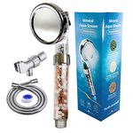 Trineverse | Mineral Aqua Stream - Filter Shower Head - Mineral Shower Head - Ionic Shower Head - Shower Head Purifier for Kids, Pets and Adults - Take Care of your Skin - Purify yourself!…