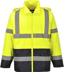 Portwest Veste de pluie Hi-Vis bicolore, Couleur: Jaune/Noir, Taille: L, H443YBRL