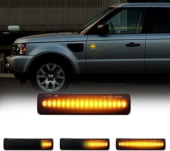 Gempro 2Pcs LED Front Fender Side Marker Light Turn Signal Lamp Assembly Replacement for Range Rover Sport LR3 LR4 Discovery 3/Discovery 4 LR2 Freelander 2