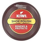 Kiwi Shoe Polish, Renew, Protect & Nourish Leather Shoes, Dark Tan, 50 ml, Pack of 1