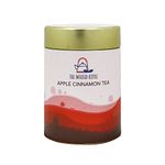 The Infused Kettle Premium Apple Cinnamon Tea, 22 Cups, Natural High Grade Darjeeling Loose Green Tea blended with Cinnamon & Dried Apple, Herbal, Low Caffeine Chai - 50gm