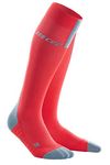 CEP - RUN SOCKS 3.0 for men | Compression sock with millimetre-precise pressure in lava/grey | size IV