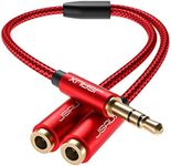 JSAUX Headphone Splitter 3.5mm, Aud