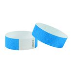 L LIKED 500pcs Numbered Wristbands, Waterproof Paper Bracelets Lightweight Concert Event Wristbands Wrist Party Bands Armbands for Events Festivals(Fluorescent Blue)