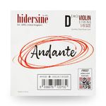 Hidersine Andante SINGLE D String for Violin 1/8 size. Steel Rope Core string feels easy to play. Great tone and great value. Perfect for Students with eighth sized violins.