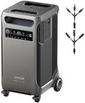 Anker SOLIX F3800 Portable Power Station, 3840Wh, LiFePO4 Batteries, Ultra-High 6000W AC Output, Solar Generator for Home Backup, RVs, Emergencies, Power Outages, and Outdoor Campin