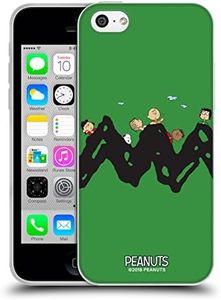 Official Peanuts Group Characters Soft Gel Case Compatible for Apple iPhone 5c