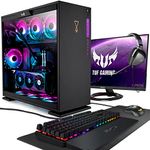 OPSYS Specta-X6 RGB Gaming PC Computer with Monitor & Gamer Keyboard/Mouse (Intel i7 12700F, Gigabyte Geforce RTX 3080, 2TB NVMe SSD, 2TB HDD, 32GB RAM, Bluetooth, Windows 11)