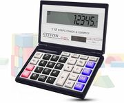 Upgrade CT-8855V Laptop Design 112 Step Check & Correct Big Display Basic Calculator (12 Digit)