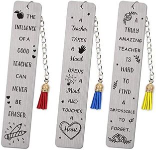 Mosailles Teacher Bookmark Metal BookmarksTeachers Appreciation Gifts Thank You Gifts from Students Graduation Gift Special for Women Metal Bookmark with Metal Book Tree and Apple Pack of 3