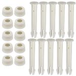 ZDNT 10 Pieces Plastic Pool Joint Pins Set Plastic Replacement Pool Joint Pins for Frame & Pool Intex Pool Replacement Parts,Pool Replacement Parts(2.36inch