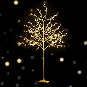 Jingle Jollys Christmas Tree 1.5m LED Xmas Trees Fairy Light, Decorations Holiday Party Gift Home Garden Store Decor, 5ft Warm White 304 Lights Indoor Outdoor