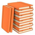 Simply Genius A6 Pocket Size Mini Notebooks with Hardcover - Ruled Small Pocket Journal Set for School, Home & Office - 124 pages (3.7" x 5.7") with Inner Pocket (Orange, 12 Pack)