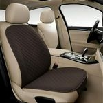 AURAFRESH Car Seat Protector Cushions Cover, Airbag friendaly. (Brown, 2PC Driver SEAT)