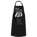 POFULL Funny Baking Cook Apron I Am The Secret Ingredient Apron cooking humor Gift (Ingredient Apron)