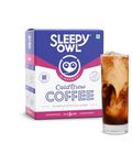 Sleepy Owl Cinnamon Cold Brew Coffee Bags | 100% Arabica Coffee | Set of 5 Packs - Makes 15 Cups | Easy 3 Step Overnight Brew - No Equipment Needed | Medium Roast | Directly Sourced From Chikmagalur