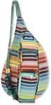 KAVU Mini Rope Sling Pack with Adjustable Rope Shoulder Strap, Summer Stripe