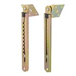 uxcell Pair Double Angle Lifting Rod Desk 10 Gear Adjusting Hinge Bracket 250mm Length