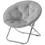 Urban Shop Micromink Saucer Chair, Grey