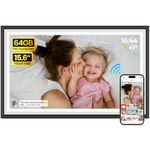 64GB Frameo 15.6" Digital Picture Frame Large 1920 x 1080 IPS FHD Touch Screen WiFi Electronic Photo Frames Share Moments Instantly Anywhere Photo Gifts for Parents and Grandparents