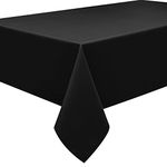 Home Direct Extra Large Rectangular Fabric Tablecloth Table Cover 150x250cm 59"x98" Black