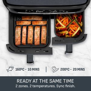 Tefal XXL Dual Air Fryer 11L – Large Capacity Healthy Frying