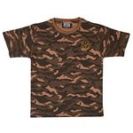 Neo Garments BOYS ROUND NECK COTTON HALF SLEEVE CAMOUFLAGE T-SHIRT - (7YRS to 14YRS). (12 to 13YRS, Beige)