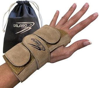 Suede Wrist Supports (Pair) with Bag | Gymnastics, Acrobatics, Cheer Adjustable Wrist Guards | Wrist Injury Prevention | Wrist Support Brace | Hand Wraps