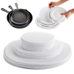 Jucoan 80 Pack Thick Felt Plate Dividers, 3 Sizes Round China Dish Storage Protectors Pads for Packing Stacking Procelain Cookware