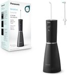 Panasonic Series 800 Ultrasonic Oral Irrigator EW-DJ86-K503, 200ml, 1 Ultrasonic & 1 Orthodontic Nozzle, 5 Water Pressure Levels, Travel Accessories, USB-C Charge, Black